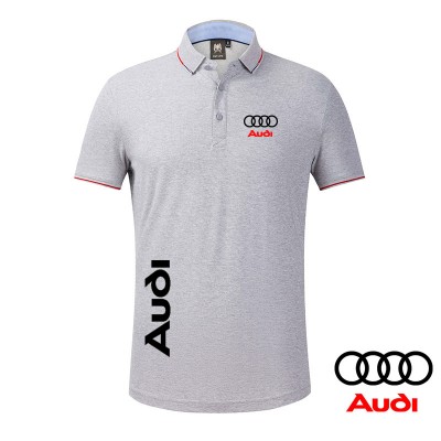 2022 Polo Audi Col Contrasté Logo Audi Imprimé Coton Pour Homme