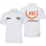 2022 Polo Audi HG Performance Homme Sans Repassage Coton Couleur Unie