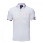 2022 Polo Audi Sport Homme Piqué De Coton Col Contrasté Slim Fit