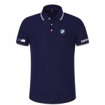 2022 Polo BMW M Power Piqué de Coton Homme Col Contrasté Manche Courte Slim Fit