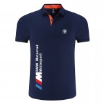 2022 Polo BMW Motorrad Motorsport Homme Col Contrasté Coton Manche Courte