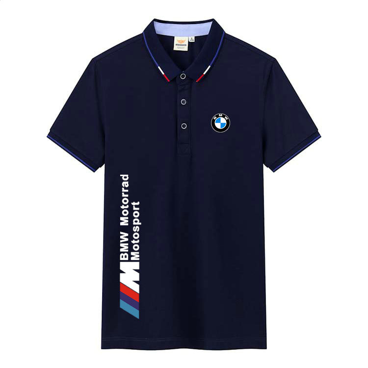 2022 Polo BMW Motorrad Motorsport Homme Col Contrasté Coton Respirant