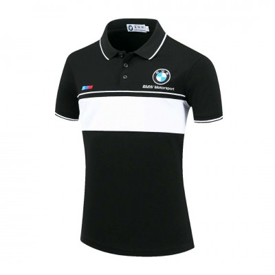 2022 Polo BMW Motorsport Brodé Homme Col Contrasté Manche Courte Slim Fit