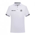 2023 Polo Mercedes AMG Homme Manche Courte Polo Shirt de Gym à Séchage Rapide Hauts de Sport