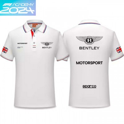 2024 Polo Bentley Motorsport Homme Coton Col Contrasté Manche Courte