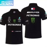 2024 Polo Monster Energy Mercedes-AMG Petronas F1 Team Coton Homme