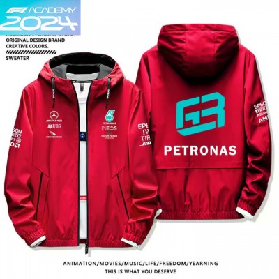 2024 Veste Mercedes AMG Petronas Coupe-vent Imperméable Capuche Homme