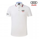 Polo Audi Homme 2022 Coton Col Contrasté Slim Fit Manche Courte