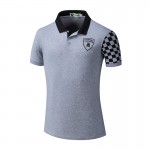 Polo Automobili Lamborghini Homme 2022 Col Contrasté Coton Slim Fit