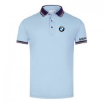 Polo BMW Homme 2022 Piqué De Coton Col Contrasté Slim Fit