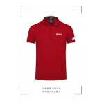 Polo BMW M Power Homme uni en coton piqué épais avec poignets cotelés