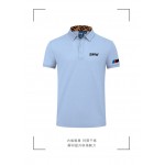 Polo BMW M Power Homme uni en coton piqué épais avec poignets cotelés