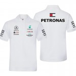 Polo Mercedes AMG Petronas F1 Racing Team Motorsport Homme Coton Manche Courte