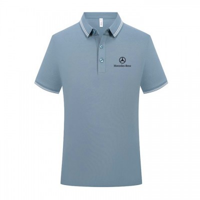 Polo Mercedes Benz Homme Respirant Tennis Golf 2023 été Casual Sport