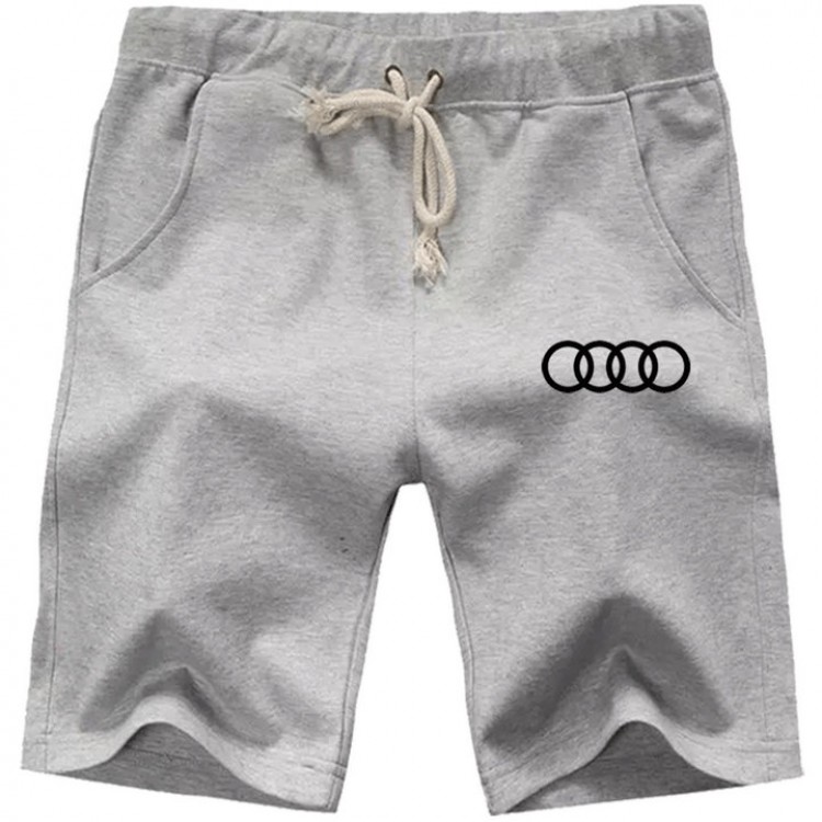 Short Jogging Audi Homme 2022 Coton Pantalon Court avec Poche