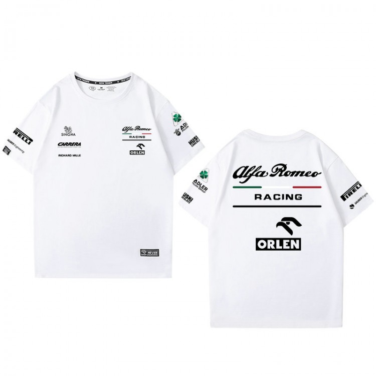 T-Shirt Alfa Romeo Racing ORLEN Homme Col Rond Manche Courte