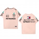 T-Shirt Mercedes AMG Petronas Motorsport TeamViewer Homme Manche Courte