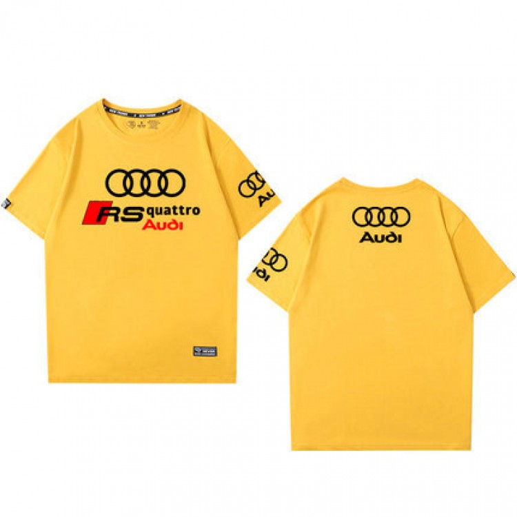 T-shirt RS Audi Quattro Imprimé Col Rond Homme Manches Courtes