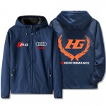 Veste Audi HG Motorsport Performance Capuche Homme Coupe-vent Imperméable