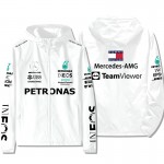 Veste Mercedes AMG Petronas Motorsport TeamViewer Homme Coupe-vent Imperméable