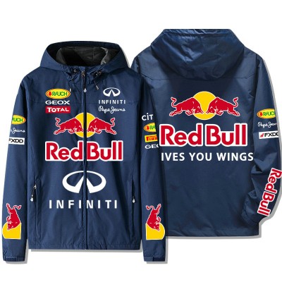 Veste Red Bull Infiniti Zippé Capuche Homme Gives You Wings Coupe-vent